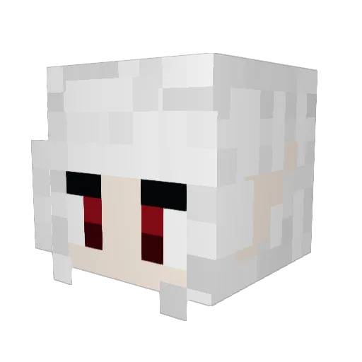 Cibrig Minecraft avatar head, 3D render