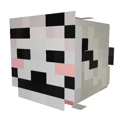 Cic1536 Minecraft avatar head, 3D render