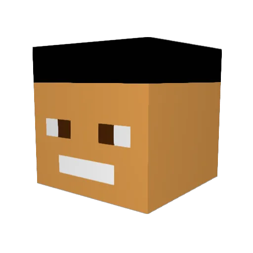 CiccioITA00 Minecraft avatar head, 3D render