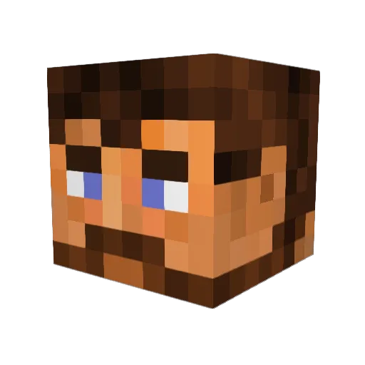 Ciceronulus Minecraft avatar head, 3D render