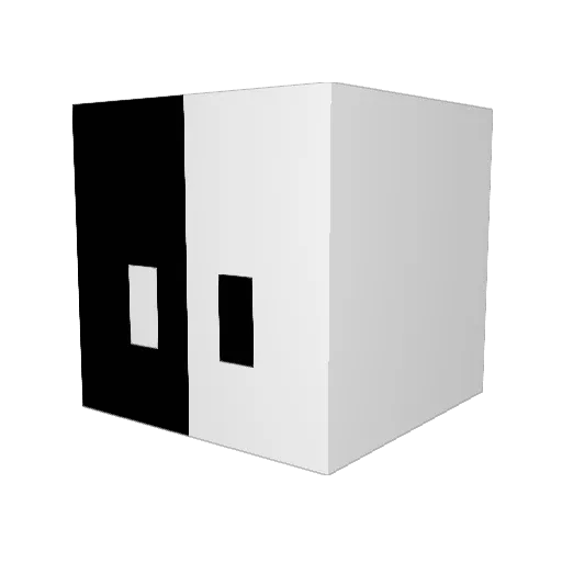 CiciHard Minecraft avatar head, 3D render