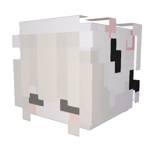 Cici_303 Minecraft avatar head, 3D render