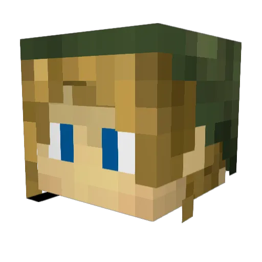 Cicic27 Minecraft avatar head, 3D render