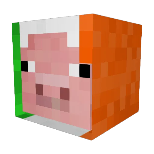 Cicicici29 Minecraft avatar head, 3D render