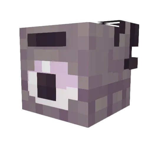 Ciclops Minecraft avatar head, 3D render