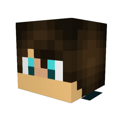 CidMcTab Minecraft avatar head, 3D render