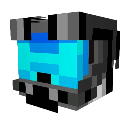 Cidanici Minecraft avatar head, 3D render