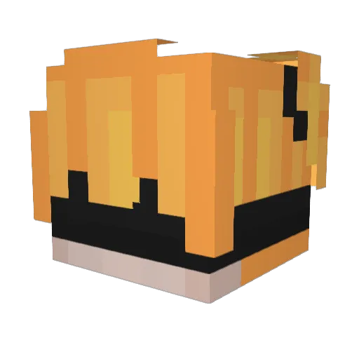 Cidatroll Minecraft avatar head, 3D render