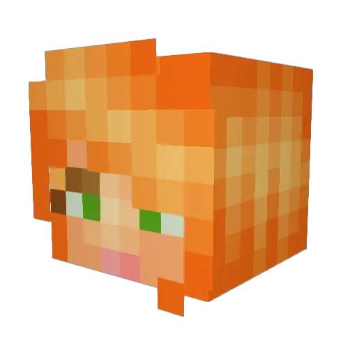 Ciderest Minecraft avatar head, 3D render