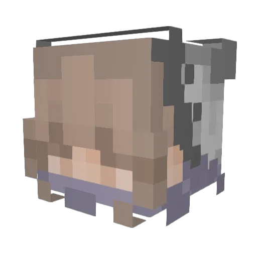 Ciderstrawb Minecraft avatar head, 3D render