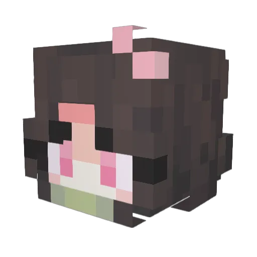 Cidunn0 Minecraft avatar head, 3D render