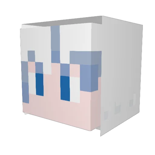 Ciel0039 Minecraft avatar head, 3D render