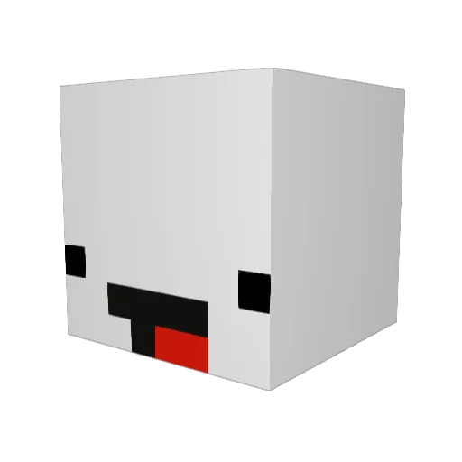 Ciel0302 Minecraft avatar head, 3D render