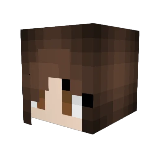 CielKuran Minecraft avatar head, 3D render