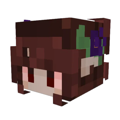 Ciel_666 Minecraft avatar head, 3D render
