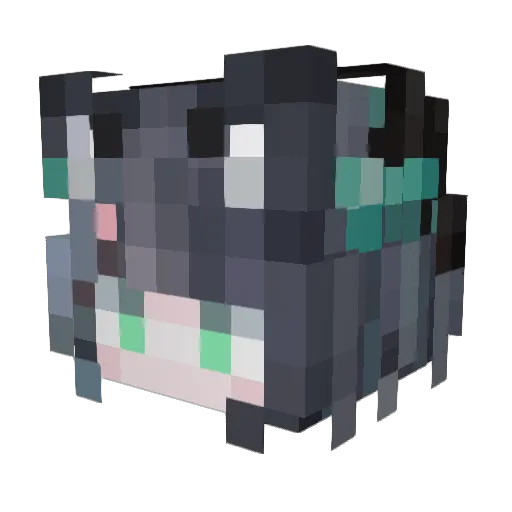 CielviriD_ Minecraft avatar head, 3D render