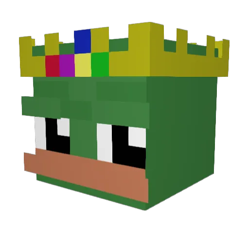 Ciemies_9 Minecraft avatar head, 3D render