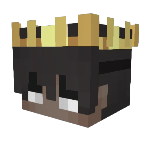 Cierpienie Minecraft avatar head, 3D render