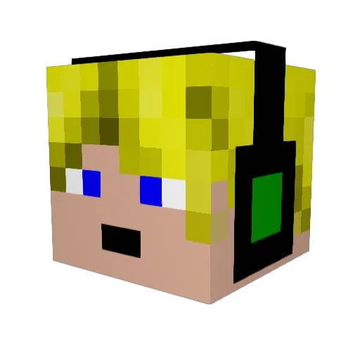Cigany01 Minecraft avatar head, 3D render