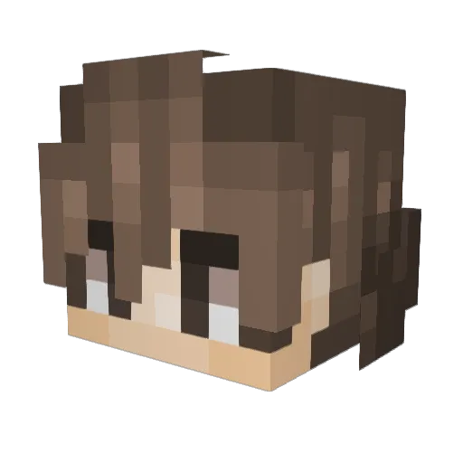 Cigggy Minecraft avatar head, 3D render