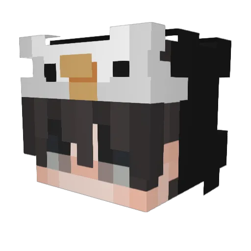 Cigghi Minecraft avatar head, 3D render