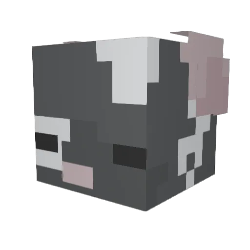 Ciigarrettes Minecraft avatar head, 3D render
