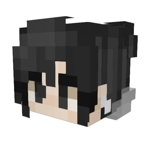 Ciiiicccc Minecraft avatar head, 3D render