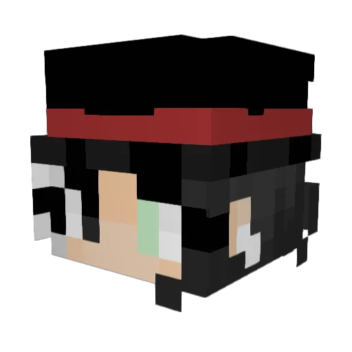 Cileo13 Minecraft avatar head, 3D render