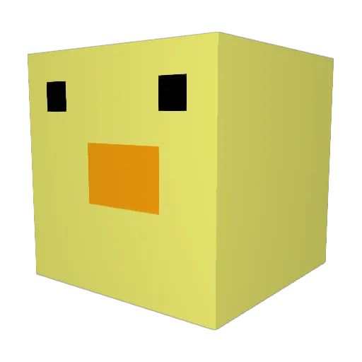 Cill001 Minecraft avatar head, 3D render