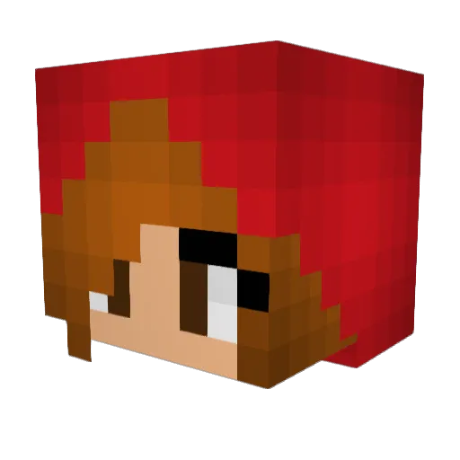 Cilla808 Minecraft avatar head, 3D render