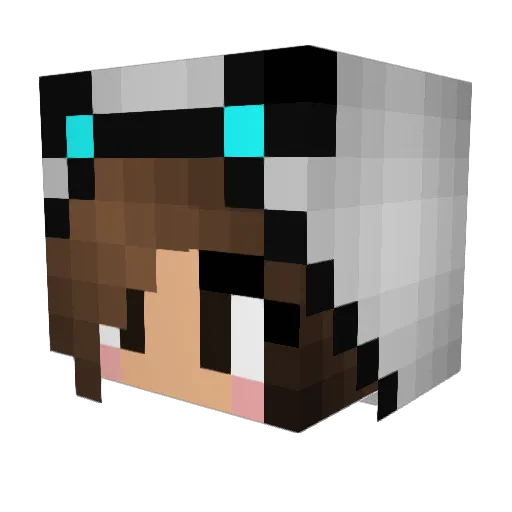 CilleFH Minecraft avatar head, 3D render