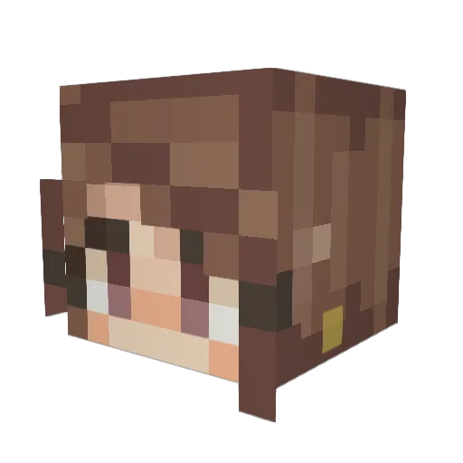 CilleRas Minecraft avatar head, 3D render