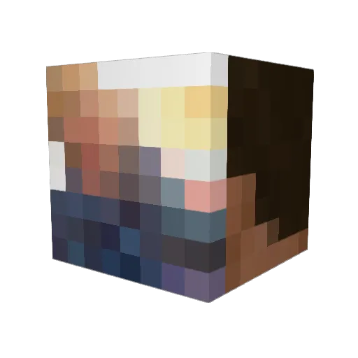 Cilliano777 Minecraft avatar head, 3D render