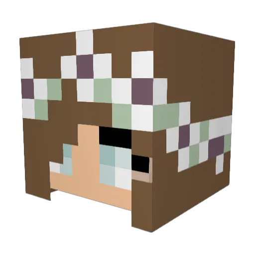 Cilly78 Minecraft avatar head, 3D render
