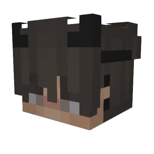 Cilx Minecraft avatar head, 3D render