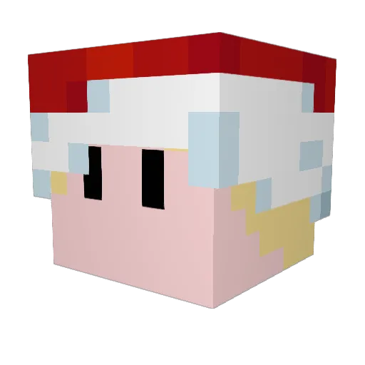 Cimab Minecraft avatar head, 3D render