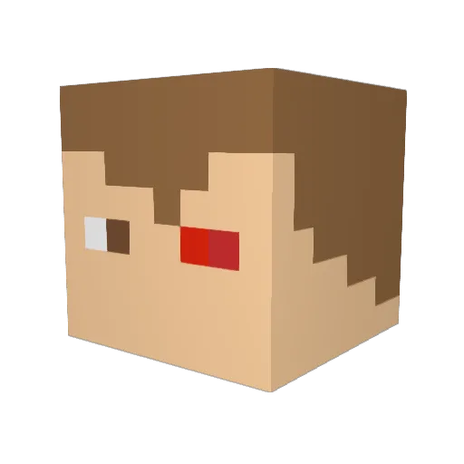 CinGiakhi Minecraft avatar head, 3D render
