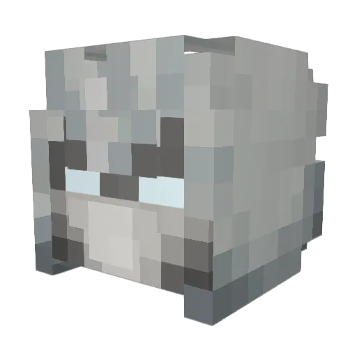 CinMemed Minecraft avatar head, 3D render