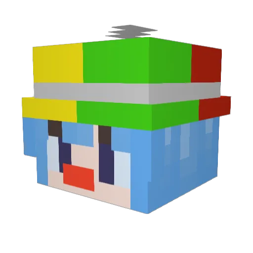 Cinavarr Minecraft avatar head, 3D render