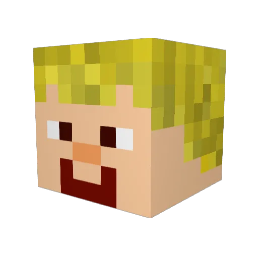 Cinci56 Minecraft avatar head, 3D render