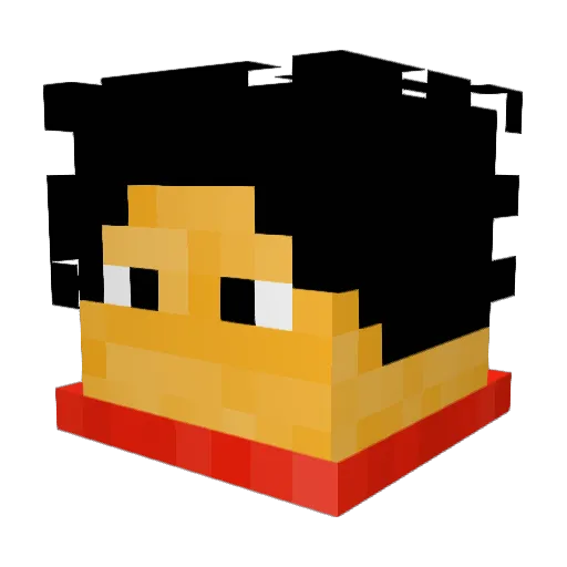 Cinconner Minecraft avatar head, 3D render