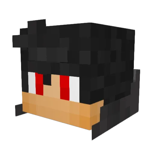 Cind3r_ Minecraft avatar head, 3D render