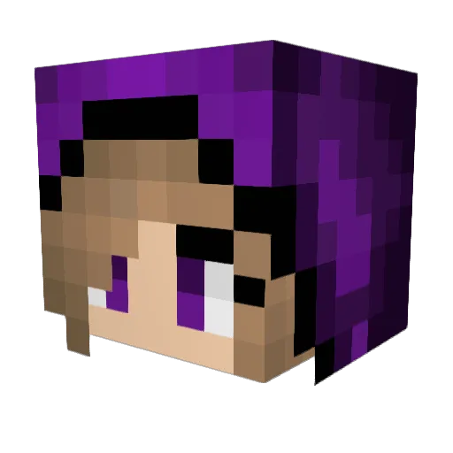 Cinde18 Minecraft avatar head, 3D render