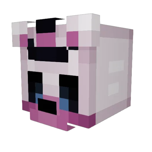 CinderElliBelly Minecraft avatar head, 3D render
