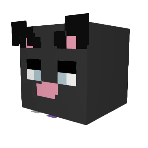 CinderFeather_ Minecraft avatar head, 3D render