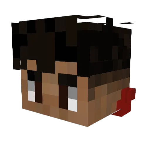 CinderFox_2006 Minecraft avatar head, 3D render
