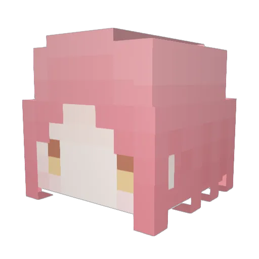 CinderMay0 Minecraft avatar head, 3D render