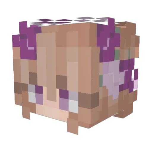 CinderNebula Minecraft avatar head, 3D render