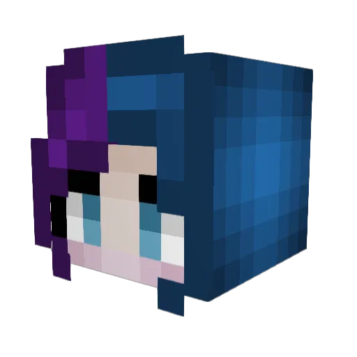 CinderSky91 Minecraft avatar head, 3D render