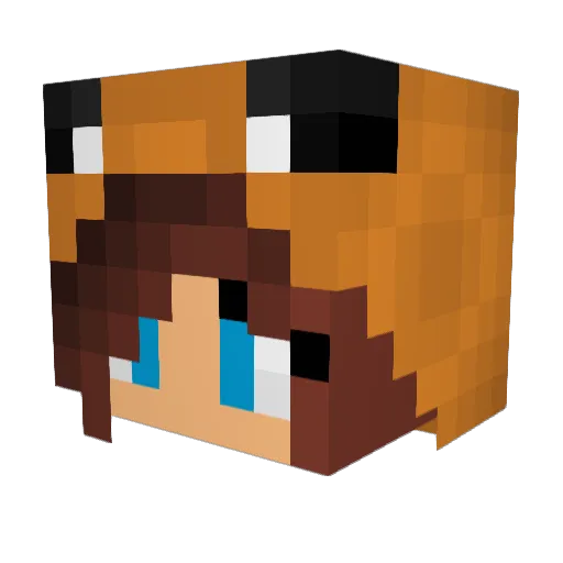CinderSquire Minecraft avatar head, 3D render